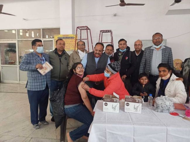 200 लोगों ने टीकाकरण करवाया