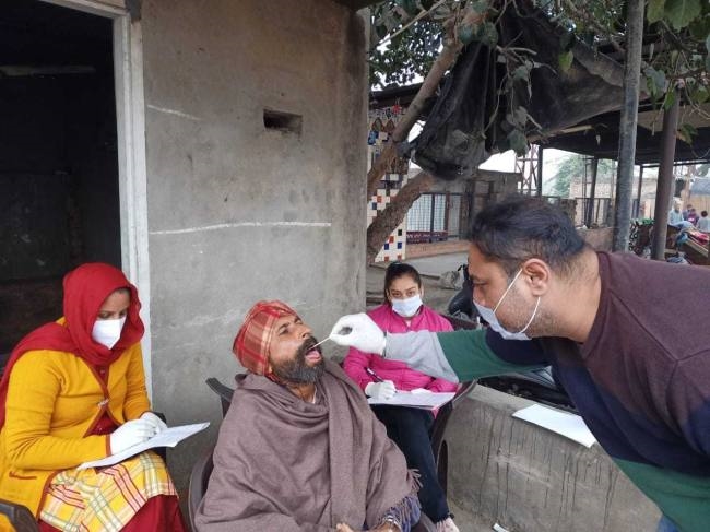 सेहत टीम ने 100 वाहन चालकों के लिए कोरोना सैंपल