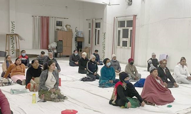 सुदर्शन क्रिया का अभ्यास करवाकर बताया योग का महत्व