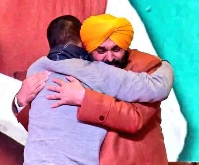 भगवंत मान होंगे पंजाब में आम आदमी पार्टी के सीएम फेस, अरविंद केजरीवाल ने किया एलान, 93.7 फीसद लोगों ने मान को पहली पसंद बताया