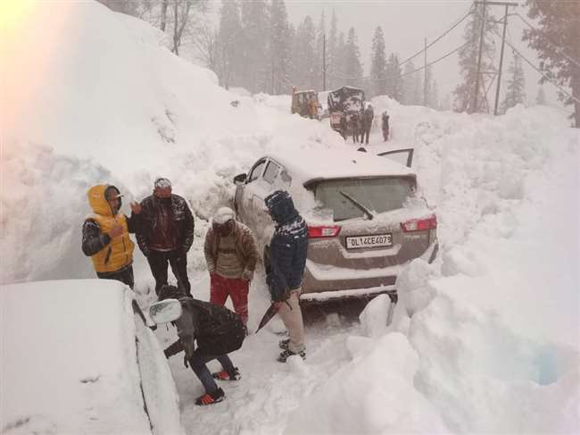 ठियोग में भारी बर्फबारी से लोक निर्माण विभाग को करोड़ों रुपये का नुकसान, अभी भी ये रूट प्रभावित