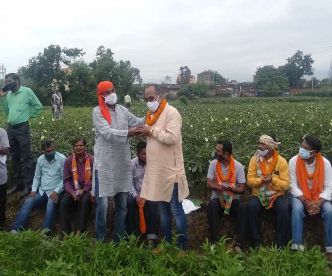 Jharkhand BJP Agitation: खेत-खलिहान में भाजपा दे रही धरना, किसानों के लिए आवाज की बुलंद