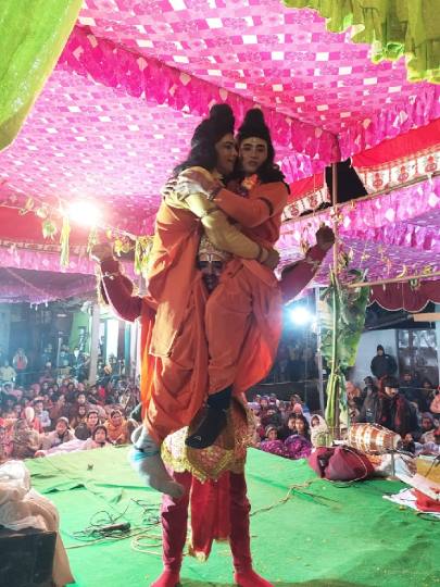 रावण वध के साथ चार दिवसीय रामलीला का समापन