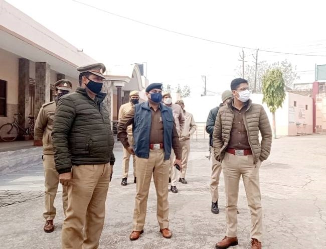 एसपी देहात ने सुरक्षा के मद्देनजर भौगोलिक स्थिति परखी