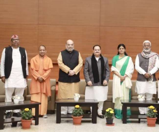 यूपी में भाजपा और सहयोगी दलों में सीट बंटवारा तय, जेपी नड्डा अनुप्रिया पटेल और संजय निषाद ने किया बड़ी जीत का दावा