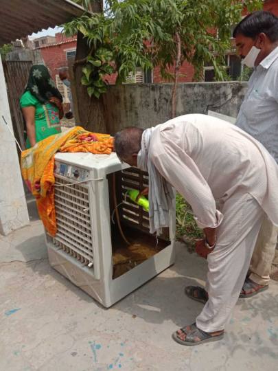 एमआइटीसी कालोनी में चलाया एंटी लारवा जांच अभियान, कर्वाटर में मिला लारवा
