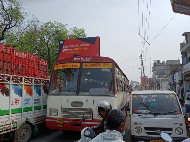 फतेहपुर में प्रयागराज-कानपुर हाईवे छह घंटे जाम, छूटा पसीना