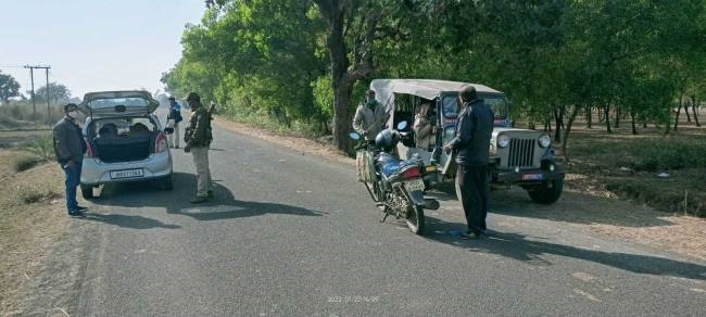 वाहन जांच अभियान से मचा हड़कंप