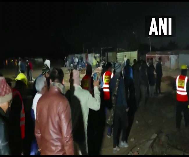 इंदौर: निर्माणाधीन स्कूल की बिल्डिंग गिरी, दस मजदूर जख्मी