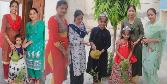 किडजी और एमबी इंटरनेशनल स्कूल के बच्चों ने पौधे लगाकर मनाया जन्मदिन