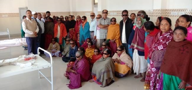 सत्तर लोगों को मिली मोतियाबिंद से निजात