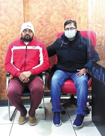 दूरबीन विधि से मरीज की स्लिप डिस्क बीमारी का किया आपरेशन