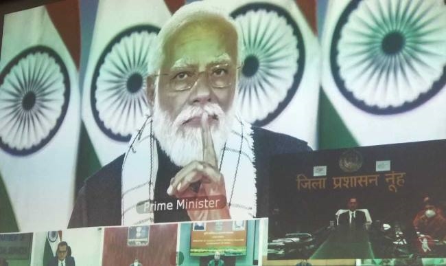 संस्थागत प्रसव को लेकर प्रधानमंत्री नरेन्द्र मोदी ने की मेवात की तारीफ