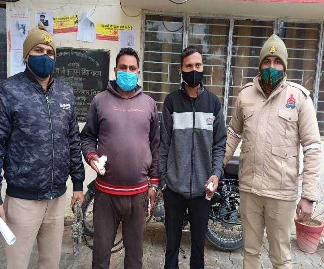 बुलंदशहर पुलिस ने अवैध असलाह सहित दो लुटेरे दबोचे