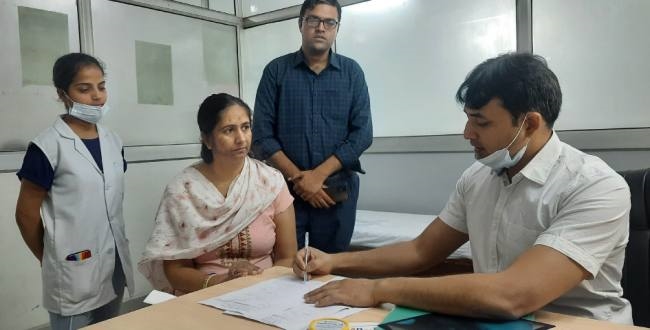 निश्शुल्क कैंप में 110 लोगों ने करवाई स्वास्थ्य जांच