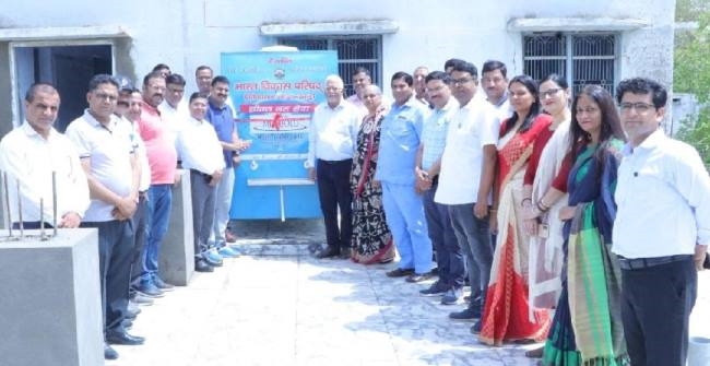 भाविप द्वारा सतीश स्कूल में लगाया गया वाटर कूलर