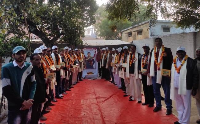 पूर्व सैनिकों का सम्मान कर मनाई सुभाषचंद्र बोस जयंती