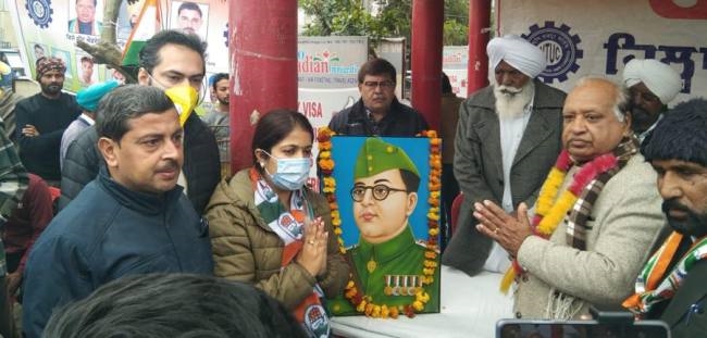जिला इंटक ने मनाई नेताजी सुभाष
चंद्र बोस की 125वीं जयंती