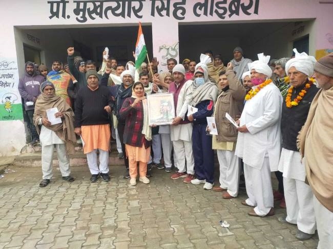 नेताजी की जयंती पर स्वतंत्रता सेनानियों के स्वजन सम्मानित