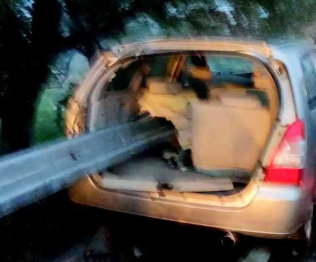 होशियारपुर में इनोवा के आर पार हुआ रेलिंग का गार्डर, पठानकोट के तीन लोगों की मौत, ड्राइवर ने पी रखी थी शराब