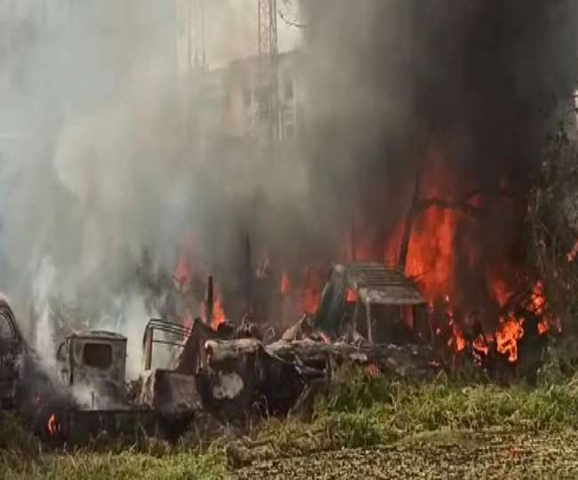 पटनाः अगमकुआं थाने में जब्त 100 से अधिक वाहनों में लगी आग, करोड़ों का नुकसान