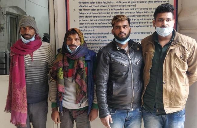 चार अंतरजनपदीय गोकश गिरफ्तार, दो असलहा बरामद