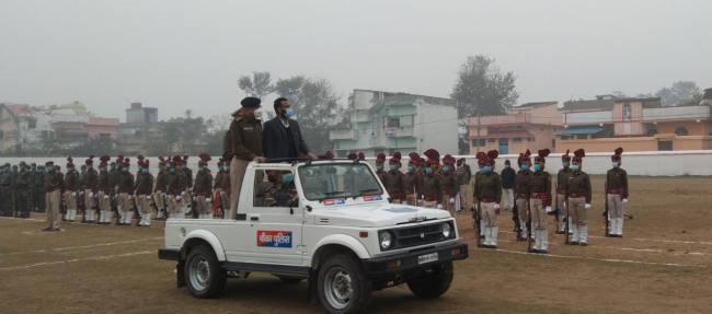 डीएम व एसपी ने लिया गणतंत्र दिवस परेड के पूर्वाभ्यास का जायजा