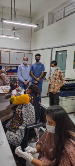 कांसल हौजरी एक्सपोर्ट में 120 कर्मचारियों की हुई वैक्सीनेशन