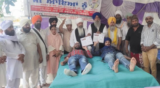 गुरुद्वारा नानकसर कलेरा में लगाया रक्तदान कैंप