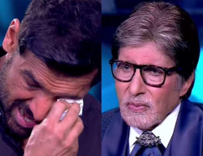 KBC 13 में 'सत्यमेव जयते 2' को प्रमोट करने गये जॉन अब्राहम को किस बात पर रोना आया? बिग भी नजर आये इमोशनल