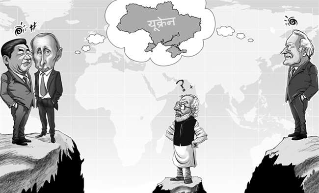 यूक्रेन को लेकर अमेरिका एवं नाटो सहयोगियों और रूस की अगुआई में उसके समर्थक देशों के बीच बढ़ रहे तनाव के बीच भारत के समक्ष संतुलन साधने की चुनौती