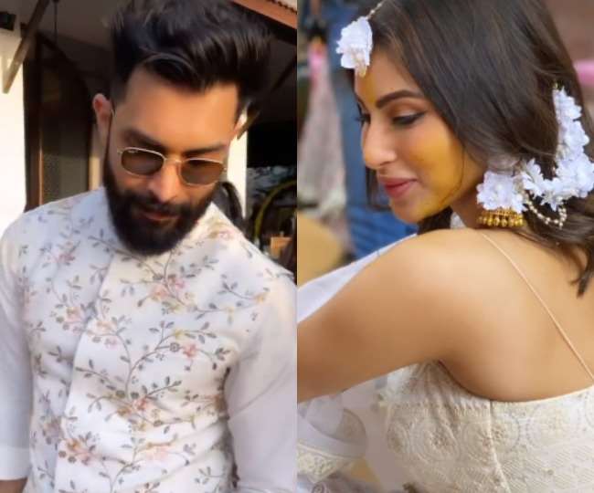 Mouni Roy Wedding: हल्दी की रस्म में मौनी रॉय का दिखा खूबसूरत अंदाज, येलो लहंगे में दिए पोज