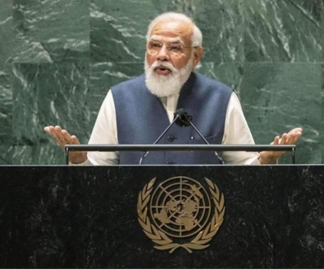 UNGA में पीएम मोदी के संबोधन से पहले उत्साहित भारतीय समुदाय ने लगाए भारत माता की जय और वंदे मातरम के नारे