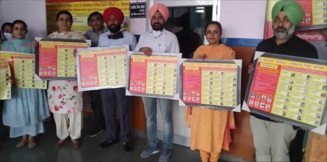 दिव्यांग अधिकारी व स्कूलों की मिलने वाली सहायता का पोस्टर रिलीज किया