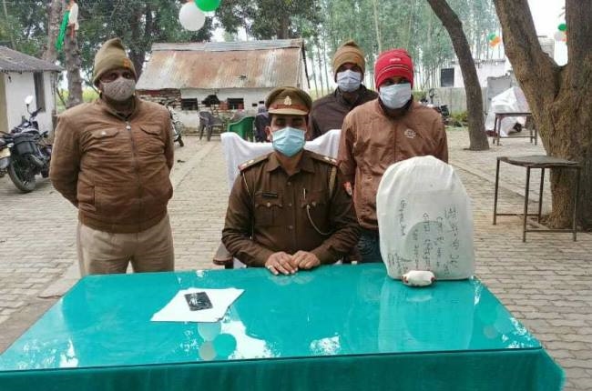 साढ़े नौ किलो गांजा के साथ शातिर तस्कर गिरफ्तार