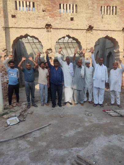 पेगां गांव के अनुसूचित जाति के लोगों ने रामदासिया चौपाल के निर्माण की मांग