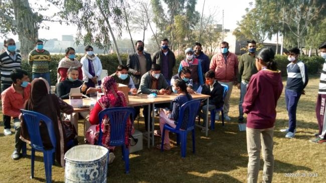 एक दिन में 3500 लोगों को लगाई कोरोना वैक्सीन