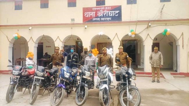 दो शातिर आटोलिफ्टर गिरफ्तार, चोरी की छह बाइक बरामद