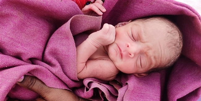 झाड़ी से मिली नवजात बच्ची, देखने उमड़ी भीड़