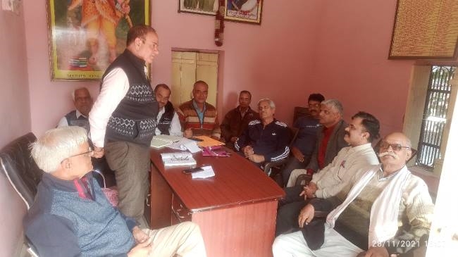 ब्राह्मण सभा की बैठक में विभिन्न मुद्दों पर की चर्चा
