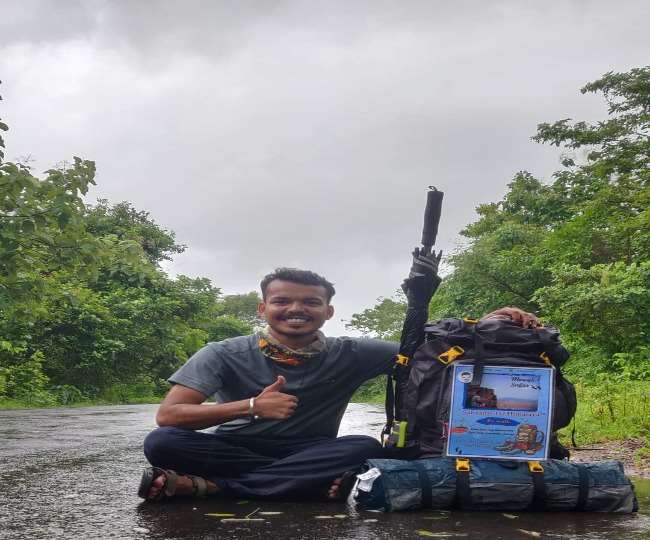 पर्यावरण बचाने के लिए किया पैदल मार्च, 53 दिनों की यात्रा के बाद मुंबई से लखनऊ पहुंचे सिद्धार्थ