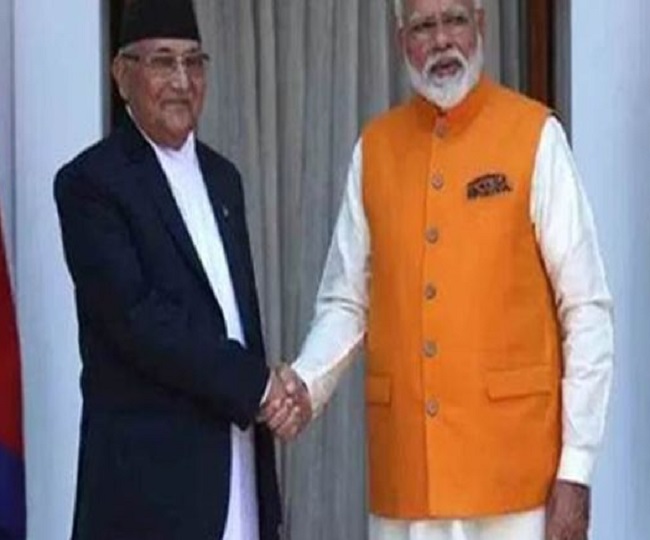 नेपाल के प्रधानमंत्री के पी शर्मा ओली नेे भी प्रधानमंत्री नरेंद्र मोदी को दी बधाई