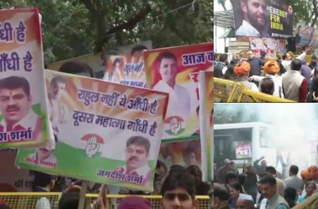 राहुल गांधी बने कांग्रेस के नए अध्यक्ष, देखें कैसे पार्टी कार्यकर्ताओं ने मनाया जश्न