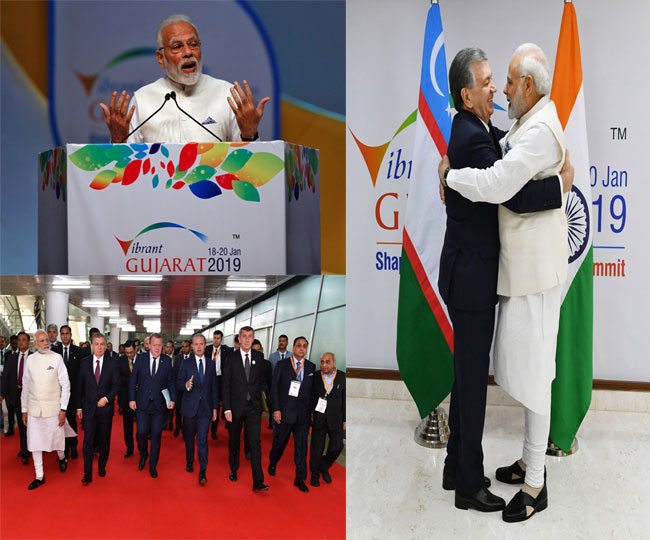 Vibrant Gujrat Summit 2019: देश को दुनिया के शीर्ष 50 देशों में शामिल करने का संकल्प