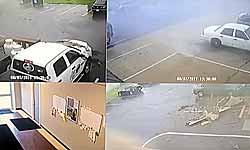 Powerful super Tornado moves car flying on road just like piece of paper, cctv video goes viral Powerful super Tornado moves car flying on road just like piece of paper, cctv video goes viral