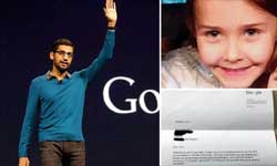 7 years girl sends job application to Google and she got replies from CEO Sundar pichai 7 years girl sends job application to Google and she got replies from CEO Sundar pichai