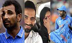 Bad day for 3 Indian cricketers umesh yadav, Mohammed Shami and irfan pathan Bad day for 3 Indian cricketers umesh yadav, Mohammed Shami and irfan pathan