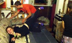 Three roommates in New York thousands of dollars hidden inside their junk shop sofa Three roommates in New York thousands of dollars hidden inside their junk shop sofa