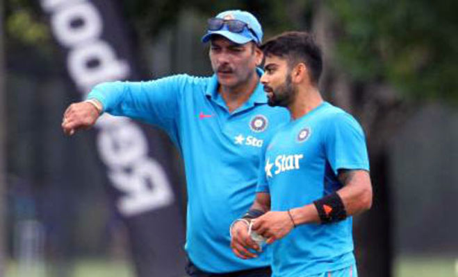 Ravi Shashtri and Virat kohli