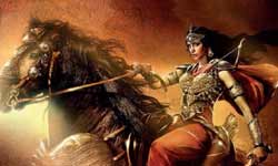 Shruti Haasan taking fighting lessons for Sanghamithra Shruti Haasan taking fighting lessons for Sanghamithra